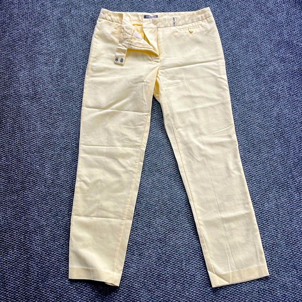 Yellow Roz & Ali 98% Cotton Pants